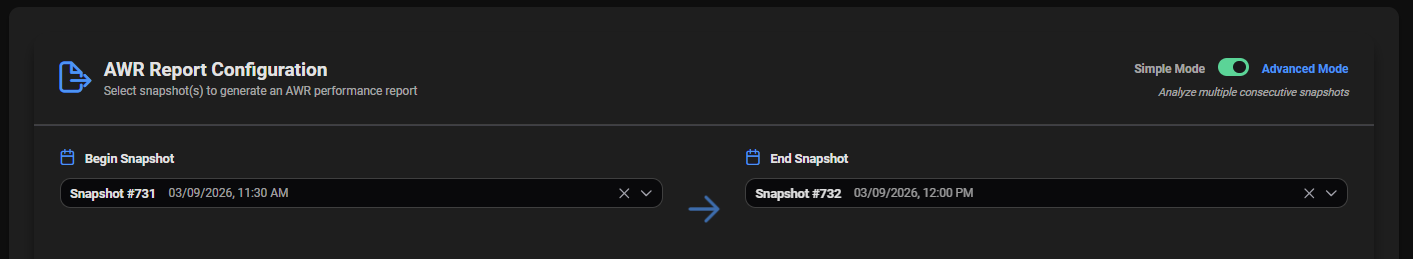 Snapshot Selector Mode